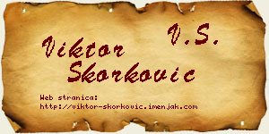Viktor Skorković vizit kartica